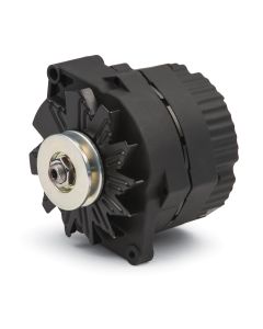 Alternator; 120 AMP; GM 1-Wire Style; V-Belt Pulley; Black Crinkle; 100% New