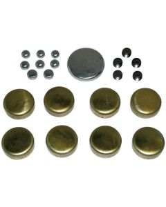 Brass Freeze Plug Kit; For Small Block Chevy 400 Engines; All Sizes Included