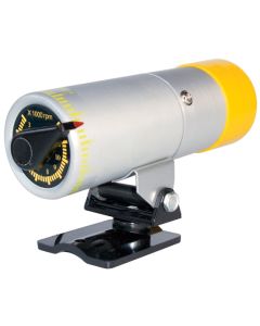 RPM Shift Light; Stand Alone Adjustable Model; Silver Body with Yellow Cover