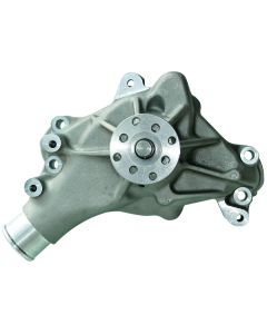 Engine Water Pump; Mechanical Long Style; High Flow Model; Satin; SB Chevy