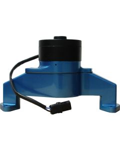 Electric Engine Water Pump; Aluminum; Blue Powder Coat; Fits BB Chevy Engines