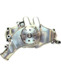Engine Water Pump; Mechanical Long Style; High Flow Model; Polished; BB Chevy
