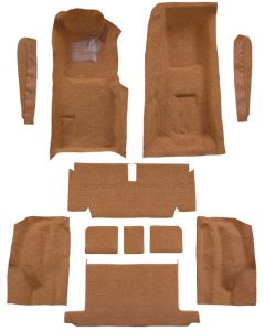 1971-1972 Corvette Roadster Complete Carpet, Molded w/ Mass Backing 4spd Trans | Cutpile Material