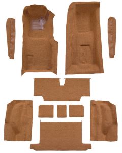 1973-1975 Corvette Roadster Complete Carpet, Molded w/ Mass Backing 4spd Trans | Cutpile Material