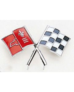 Corvette Front Emblem, Crossed-Flags, 1965
