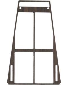 1972-1975 Corvette Console Trim Insert Wood Without Air Conditoning	