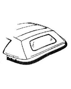 Convertible Top Rear Bow Weatherstrip, 1986-1996