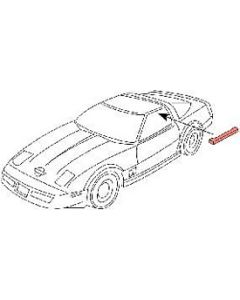 Side Roof Panel Weatherstrip, Coupe, Left, 1984-1996