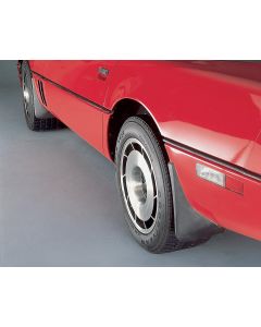 1984-1990 Corvette Splash Guards Body Contoured Rear Matte Black Altec	