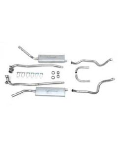 1962 Corvette Exhaust System Aluminized 2-1/2" With Crossover Pipe	