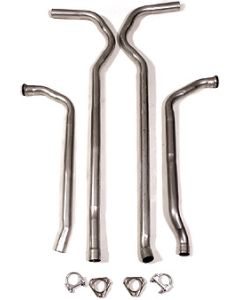 1974 L48 Aluminized Steel Small Block 2" Exhaust Pipes WithAutomatic Transmission