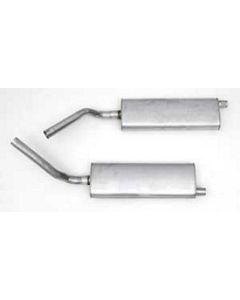 1956-1962 Corvette Mufflers 2" Oval Aluminized	