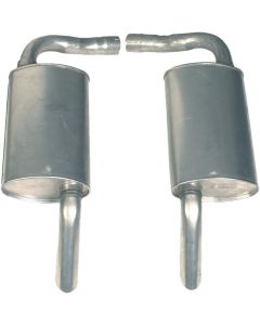 1975-1977 Corvette Aluminized Mufflers 2.25"	