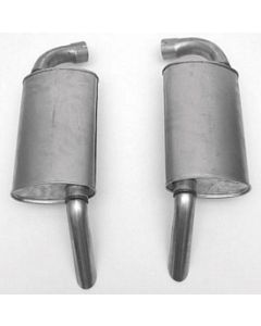 1974-1979 Corvette Aluminized Mufflers 2-1/2"	