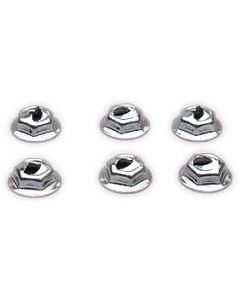 Emblem Nut Set, Front, 1957-1974