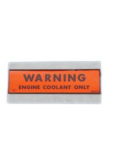 1974-1977 Corvette Coolant Warning Decal	