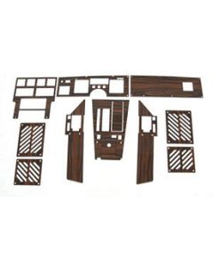 1986-1989 Corvette Convertible Dash And Trim Kit For Cars With Automatic Transmission Rosewood	