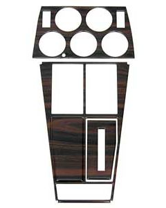1968-1971 Corvette Dash & Console Kit, Center, For Cars With Air Conditioning, Rosewood