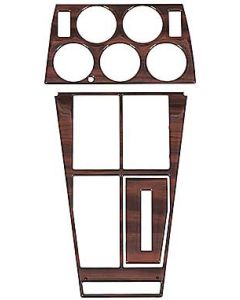 1972-1976 Corvette Dash And Console Kit Center For Cars With Air Conditioning Rosewood	