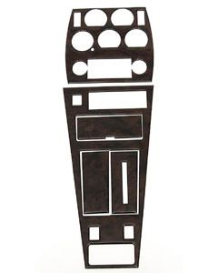 1977 Burlwood Center Dash & Console Trim Kit With Air Conditioning