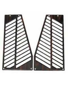 1990-1996 Corvette Coupe Speaker Covers Rear Rosewood	