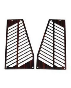 1990-1996 Corvette Coupe Speaker Covers Rear Burlwood	