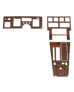 Corvette Dash & Trim Kit, For Cars With Automatic Transmission, Rosewood, 1984-1985