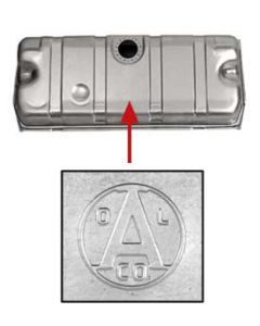 1963-1967 Corvette Gas Tank With O.L. Anderson Logo	