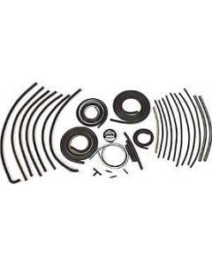Headlight & Windshield Wiper Dr Vacuum Hose Kit,71-72