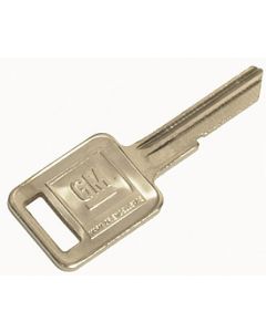 Corvette Ignition Key Blank, Coded C, Square, 1968, 1972, 1976, 1980