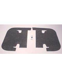 1967 Corvette Inner Skirt Dust Shields With Staples	