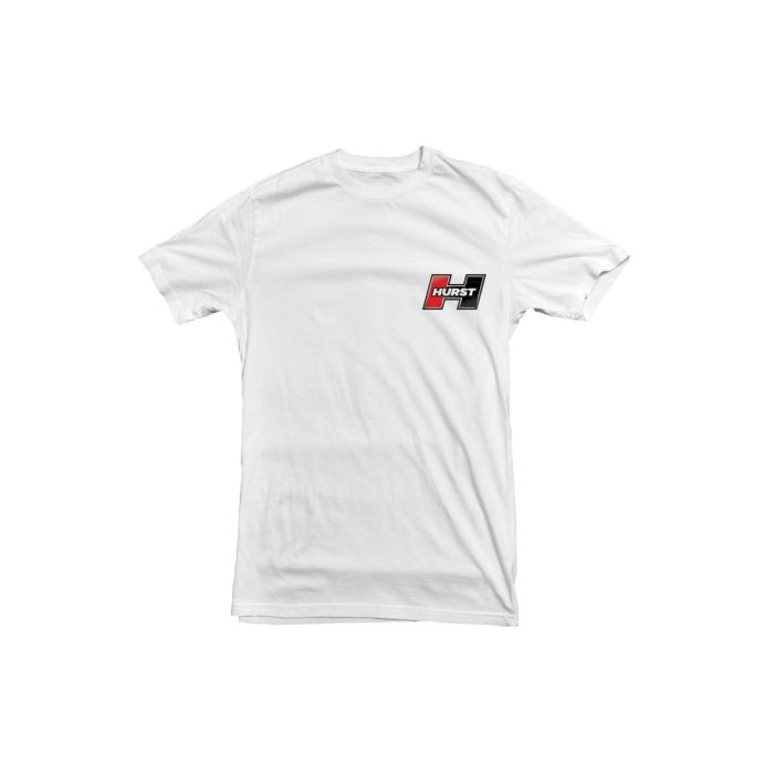 Hurst Logo T-Shirt, White| 88-2031-1 Corvette | Eckler's