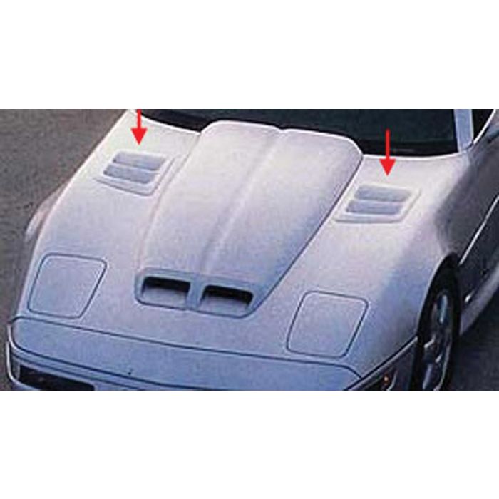 Eckler's 19841996 Corvette Hood Louvers C4R Functional John Greenwood Design Chevrolet 35th
