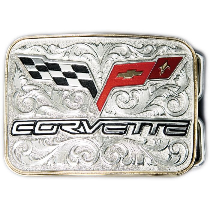 Corvette C6 Belt Buckle Montana Silversmiths
