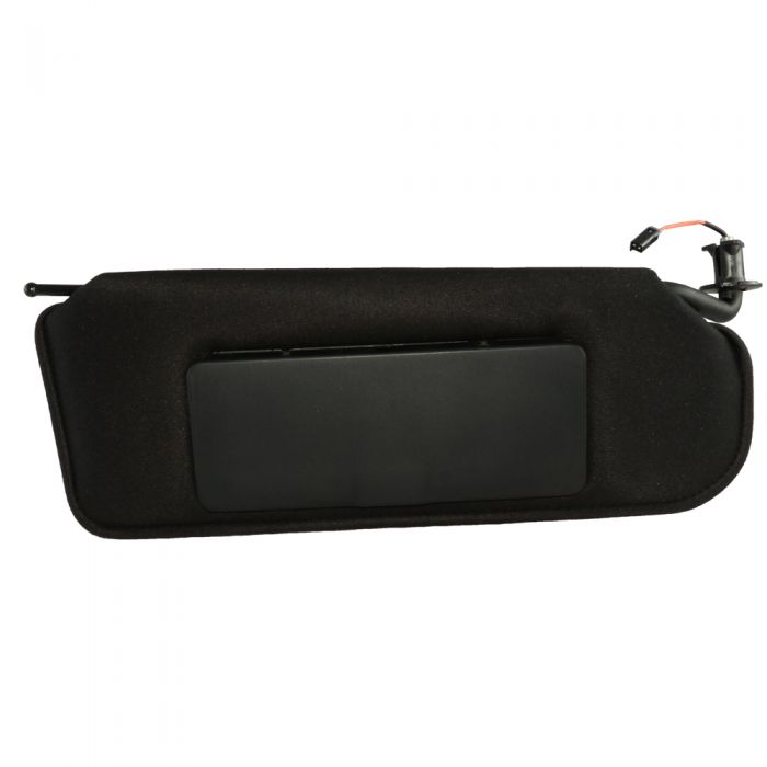 Ecklers Premier Quality Products 25-155977 Corvette Sunvisor Left Black With Lighted Vanity Mirror
