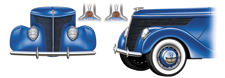 1938 Ford Model 81A Standard Identification Drawing