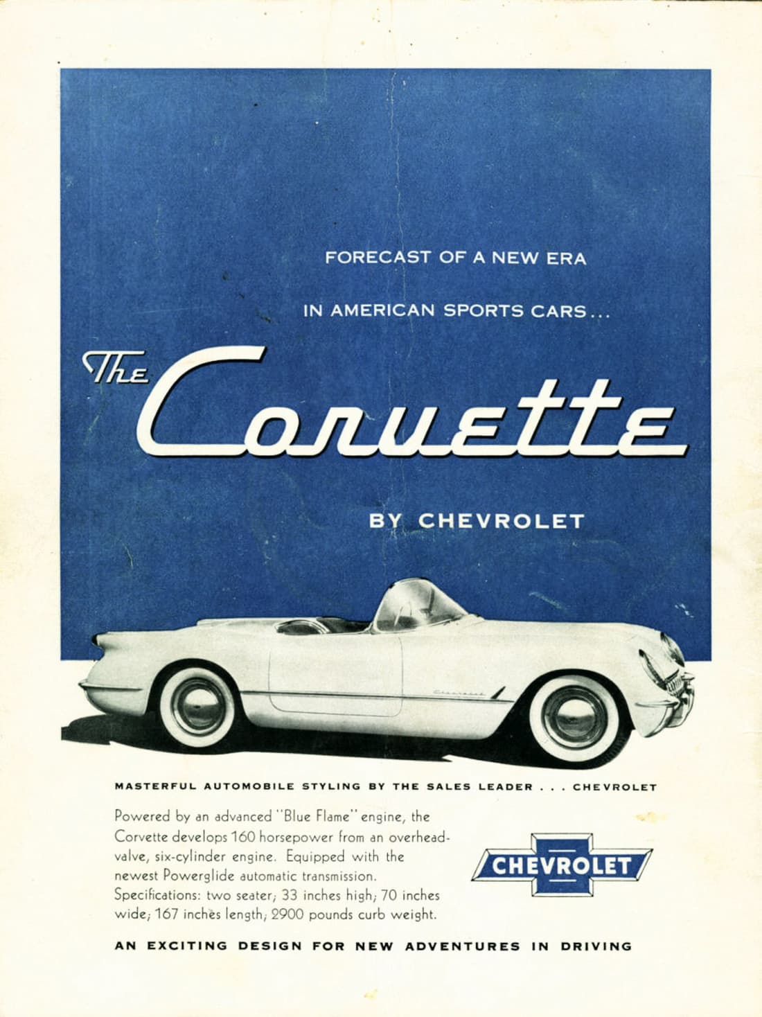 1954 Corvette Ad