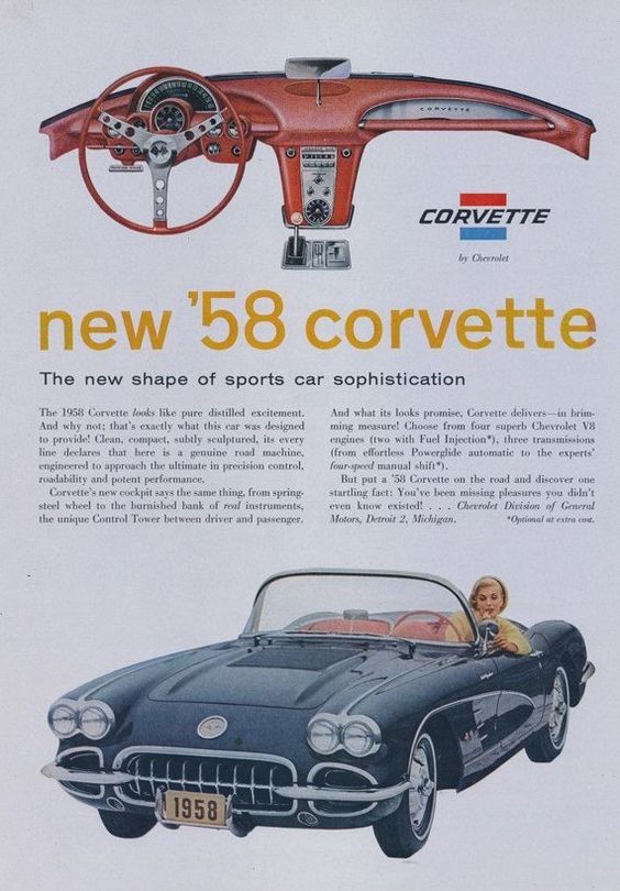 1958 Corvette Ad