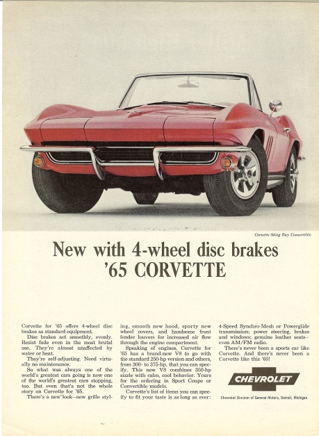 1965 Corvette Ad