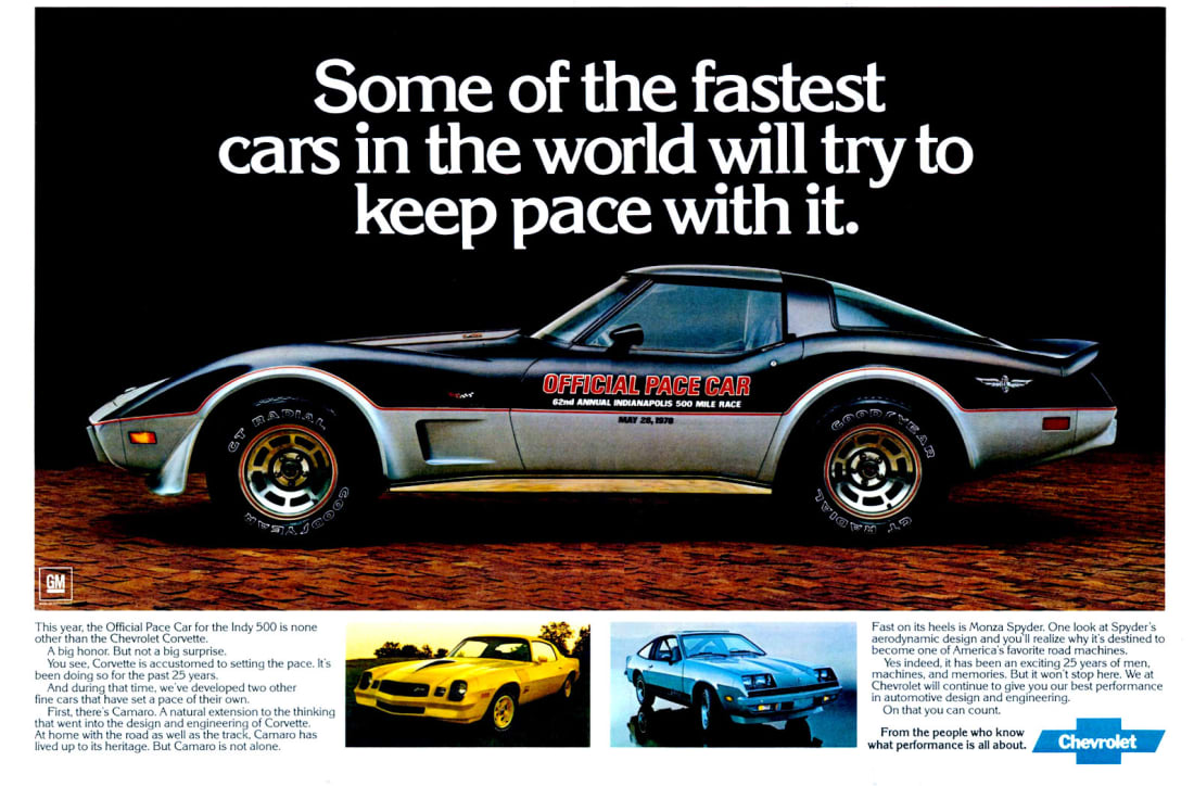 1978 Corvette Ad